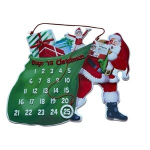 Elf on the Shelf Metal Advent Calendar NEW Countdown to Christmas Hanging